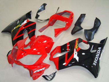 Cheap 2001-2003 Honda CBR600 F4i Motorcycle Fairing - Red Glossy Black