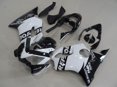 Cheap 2001-2003 Honda CBR600 F4i Motorcycle Fairings - White Glossy Black Repsol
