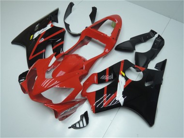 Cheap 2001-2003 Honda CBR600 F4i Bike Fairings - Red Glossy Black