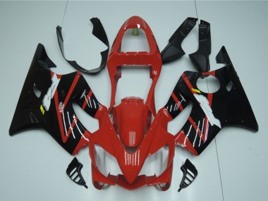 Cheap 2001-2003 Honda CBR600 F4i Bike Fairings - Red Glossy Black