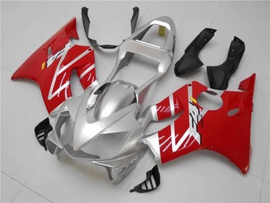 Cheap 2001-2003 Honda CBR600 F4i Motorcycle Fairings Kits - Silver Red