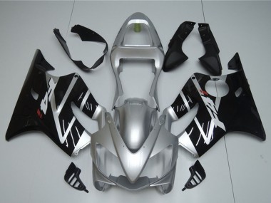 Cheap 2001-2003 Honda CBR600 F4i Motorcycle Fairing - Silver Glossy Black