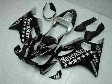 Cheap 2001-2003 Honda CBR600 F4i Motorcycle Fairings - Glossy Black Silver SevenStars