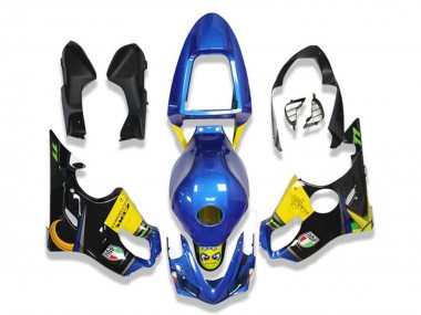 Cheap 2001-2003 Honda CBR600 F4i Motorcycle Fairings - Blue Yellow Glossy Black Shark