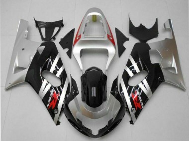 Cheap 2001-2003 Suzuki GSXR 600/750 Motorcycle Fairings - Silver Glossy Black Red