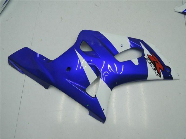 2001-2003 Suzuki GSXR 600/750 Motorcycle Fairings - White Blue Black
