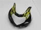 2001-2003 Suzuki GSXR 600/750 Motorcycle Fairings - Glossy Black Yellow Flame