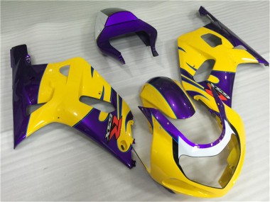 Cheap 2001-2003 Suzuki GSXR 600/750 Motorcycle Fairings - Yellow Purple