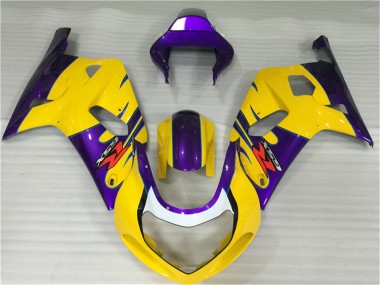 Cheap 2001-2003 Suzuki GSXR 600/750 Motorcycle Fairings - Yellow Purple