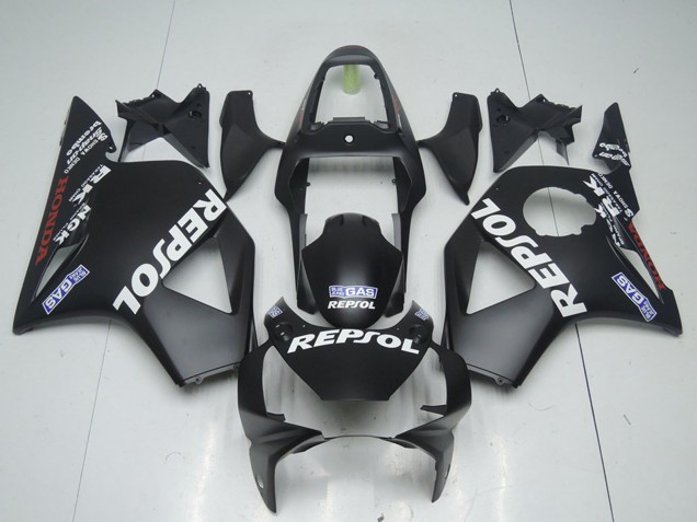 2002-2003 Honda CBR900RR 954 Motorcycle Fairings - Matte Black Repsol