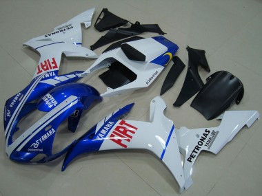 Cheap 2002-2003 Yamaha YZF R1 Motorcycle Fairings - White Blue Red Fiat
