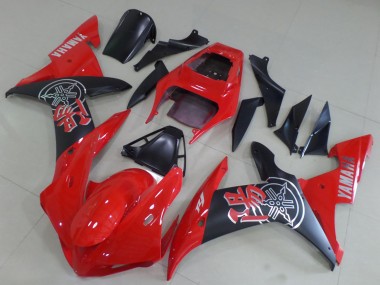 Cheap 2002-2003 Yamaha YZF R1 Motorcycle Fairings - Red Matte Black