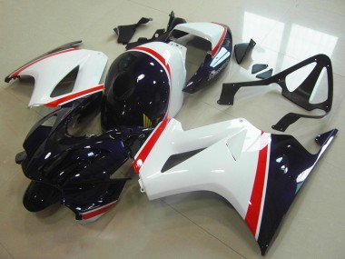 Cheap 2002-2013 Honda VFR 800 Motorcycle Fairing - White Red Dark Blue