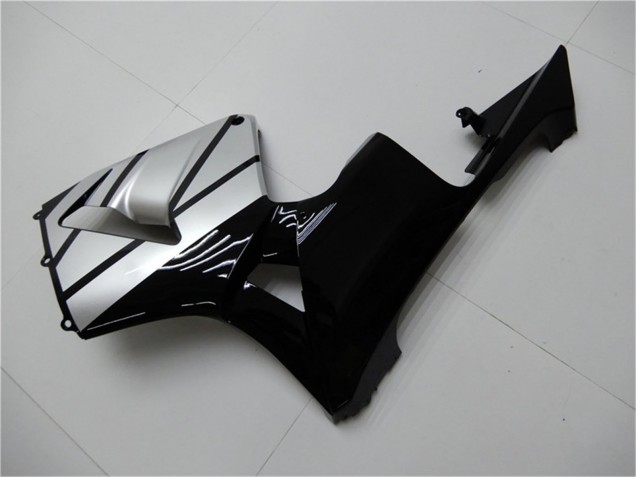 2003-2004 Honda CBR600RR Motorcycle Fairings - Silver Glossy Black Stripe