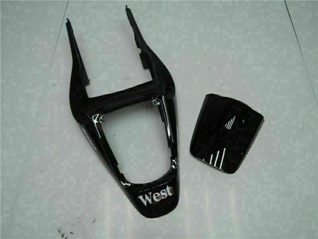 2003-2004 Honda CBR600RR Motorcycle Fairings - Glossy Black White West Mobil