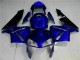 2003-2004 Honda CBR600RR Motorcycle Fairing Kits - Blue Glossy Black