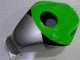 2003-2004 Honda CBR600RR Motorcycle Fairing - Silver Green Glossy Black