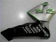 2003-2004 Honda CBR600RR Motorcycle Fairing - Silver Green Glossy Black