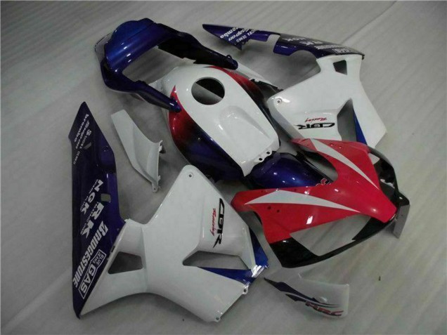 2003-2004 Honda CBR600RR Motorcycle Fairing - White Red Blue