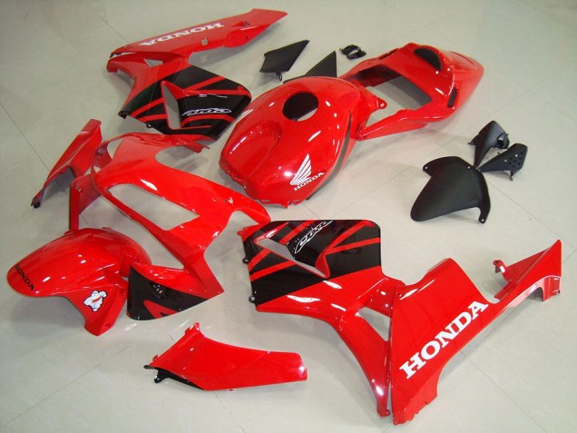 2003-2004 Honda CBR600RR Abs Fairings - Red Glossy Black