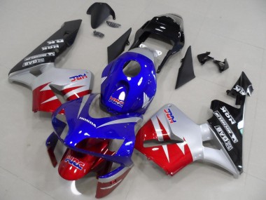 Cheap 2003-2004 Honda CBR600RR Motorcycle Fairings - Silver Red Blue Glossy Black HRC