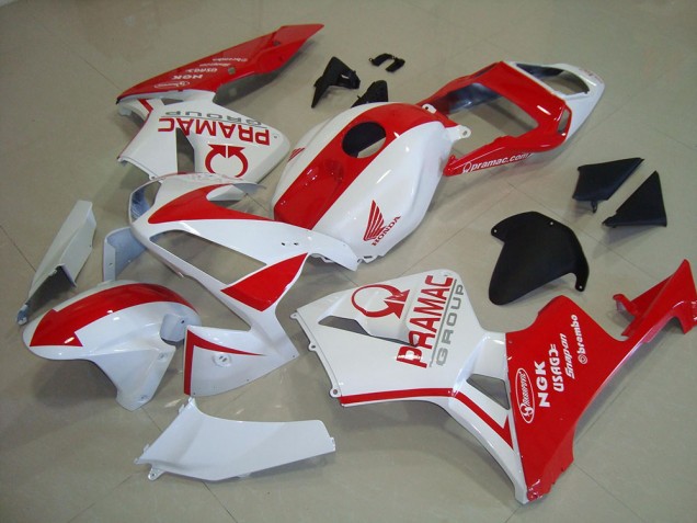 2003-2004 Honda CBR600RR Motorcycle Fairings - White Red Pramac