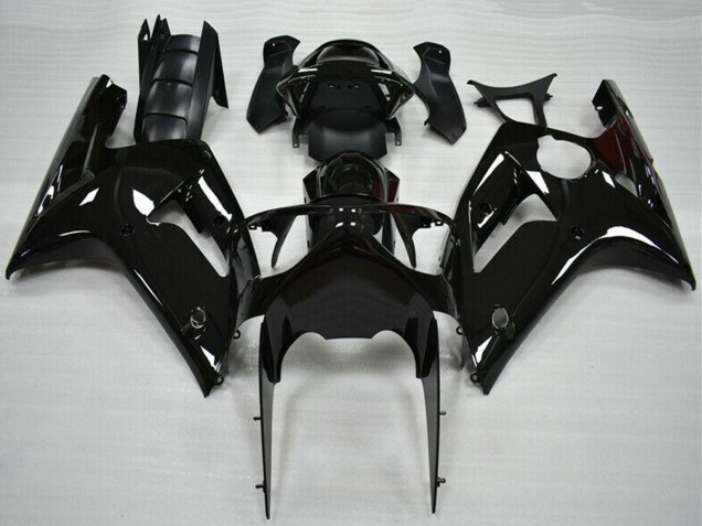 2003-2004 Kawasaki ZX6R Motorcycle Fairing - Glossy Black