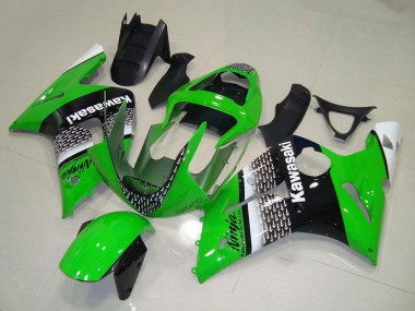 Cheap 2003-2004 Kawasaki ZX6R Motorcycle Fairing - Green White Black
