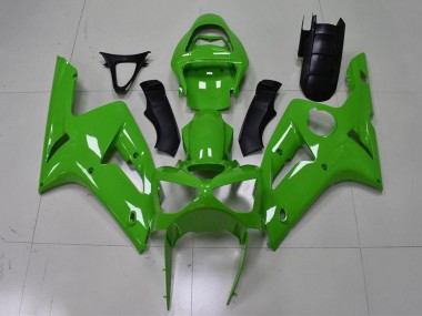 Cheap 2003-2004 Kawasaki ZX6R Motorcycle Fairing - Green