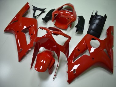 Cheap 2003-2004 Kawasaki ZX6R Motorcycle Fairing Kits - Red