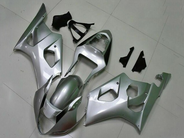 2003-2004 Suzuki GSXR 1000 Motorcycle Fairings - Silver