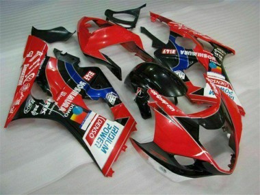 Cheap 2003-2004 Suzuki GSXR 1000 Motorcycle Fairings - Red Black Blue Yoshimura