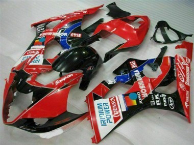 Cheap 2003-2004 Suzuki GSXR 1000 Motorcycle Fairings - Red Black Blue Yoshimura