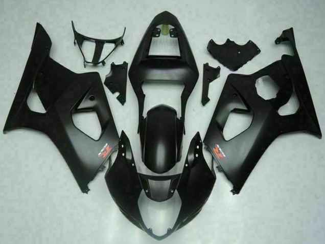 2003-2004 Suzuki GSXR 1000 Motorcycle Fairings - Matte Black Red