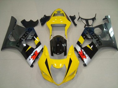 Cheap 2003-2004 Suzuki GSXR 1000 Motorcycle Fairings - Yellow Silver Grey Black Red