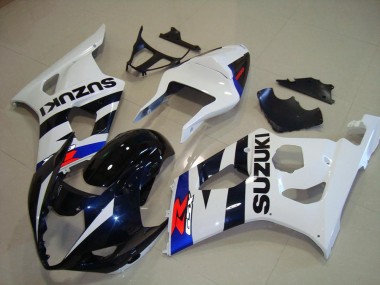 Cheap 2003-2004 Suzuki GSXR 1000 Motorcycle Fairings - White Blue Dark Blue Red
