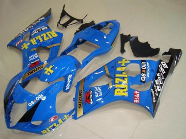 Cheap 2003-2004 Suzuki GSXR 1000 Motorcycle Fairings - Blue Gold Black Rizla