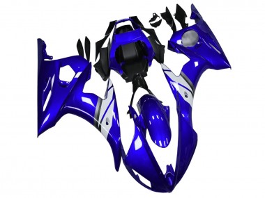 Cheap 2003-2004 Yamaha YZF R6 Motorcycle Fairings - Blue White