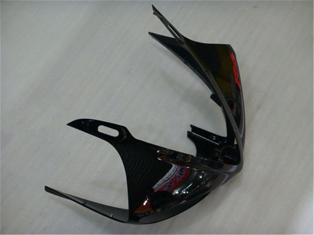 2003-2004 Yamaha YZF R6 Motorcycle Fairings - Glossy Black Matte Black Red Decals