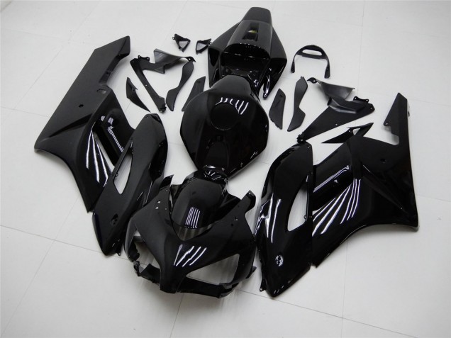 2004-2005 Honda CBR1000RR Motorcycle Fairings - Glossy Black Matte Black