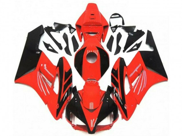 2004-2005 Honda CBR1000RR Motorcycle Fairings - Red Glossy Black