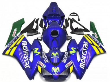 Cheap 2004-2005 Honda CBR1000RR Motorcycle Fairings - Blue Yellow Green MoviStar Red Castrol