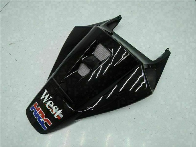2004-2005 Honda CBR1000RR Motorcycle Fairings - Glossy Black White West Mobil Michelin