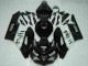 2004-2005 Honda CBR1000RR Motorcycle Fairings - Glossy Black White West Mobil Michelin