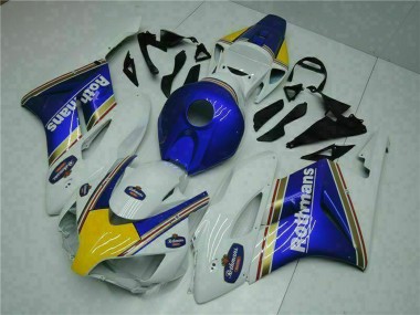 Cheap 2004-2005 Honda CBR1000RR Motorcycle Fairing - White Blue Yellow Rothmans