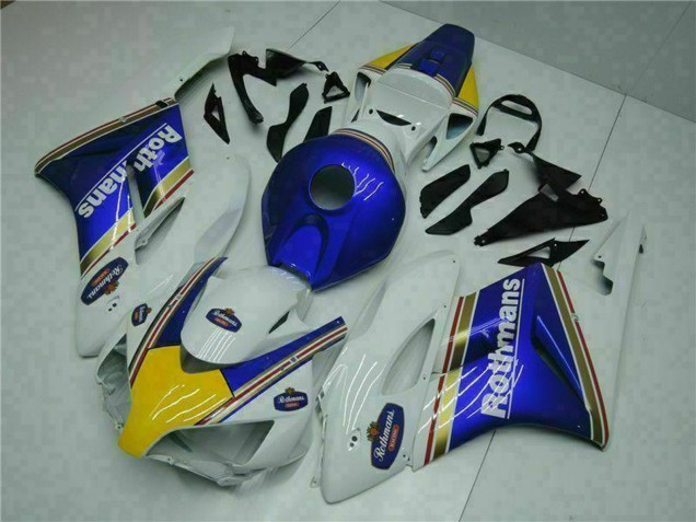 2004-2005 Honda CBR1000RR Motorcycle Fairing - White Blue Yellow Rothmans