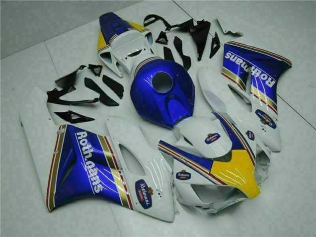 2004-2005 Honda CBR1000RR Motorcycle Fairing - White Blue Yellow Rothmans