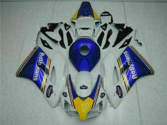 2004-2005 Honda CBR1000RR Motorcycle Fairing - White Blue Yellow Rothmans