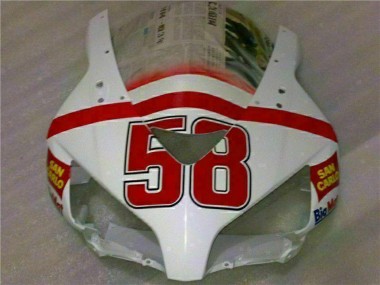 Cheap 2004-2005 Honda CBR1000RR Motorcycle Fairings - White Red Yellow San Carlo 58