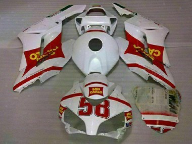 Cheap 2004-2005 Honda CBR1000RR Motorcycle Fairings - White Red Yellow San Carlo 58